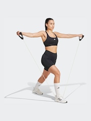 adidas Black Optime Essentials Stash Pocket 7 inch Bike Shorts - Image 3 of 6