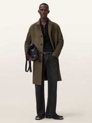 AllSaints Brown Trent Coat - Image 5 of 8