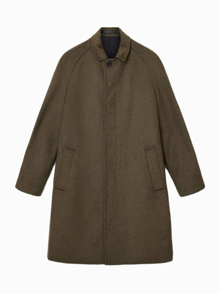 AllSaints Brown Trent Coat - Image 8 of 8
