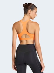 adidas Orange Optime Essentials Workout Medium Support Sports Bra - Image 2 of 7