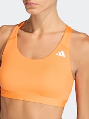 adidas Orange Optime Essentials Workout Medium Support Sports Bra - Image 4 of 7