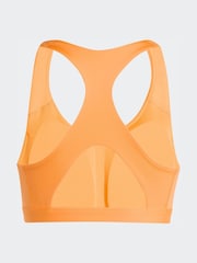 adidas Orange Optime Essentials Workout Medium Support Sports Bra - Image 6 of 7