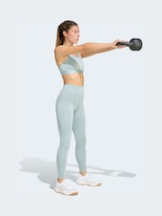 adidas Blue Big Logo Low Impact Bra - Image 3 of 8