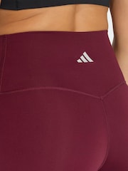 adidas Brown 3-Stripe Studio All Me Bike Shorts - Image 4 of 6
