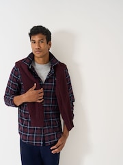 Crew Clothing Black Blackwatch Flannel Shirt - Image 1 of 5