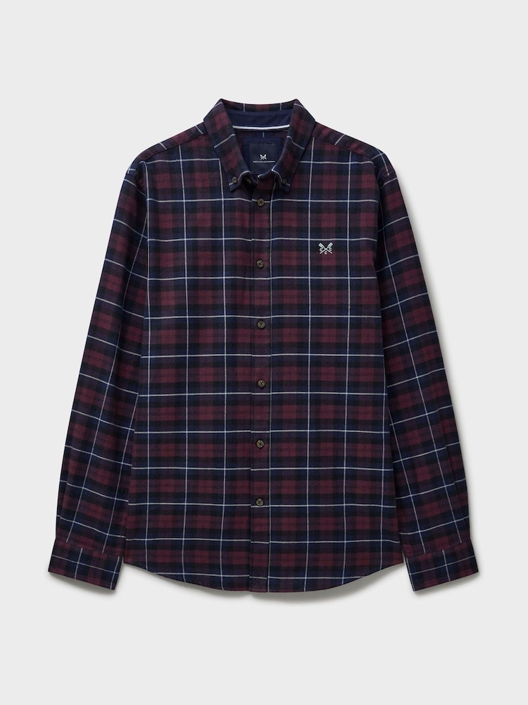 Crew Clothing Black Blackwatch Flannel Shirt - Image 5 of 5