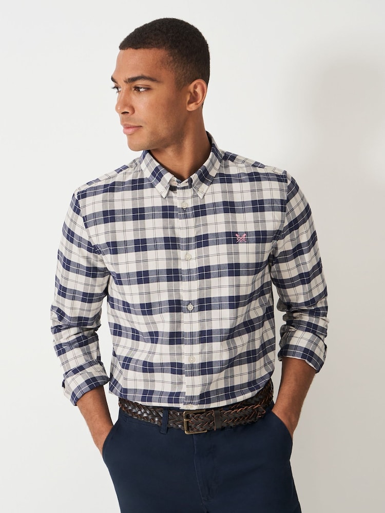 Crew Clothing Hurst Check Oxford Shirt - صورة 1 من 5