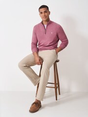 Crew Clothing Classic Half Zip Jumper - صورة 3 من 5