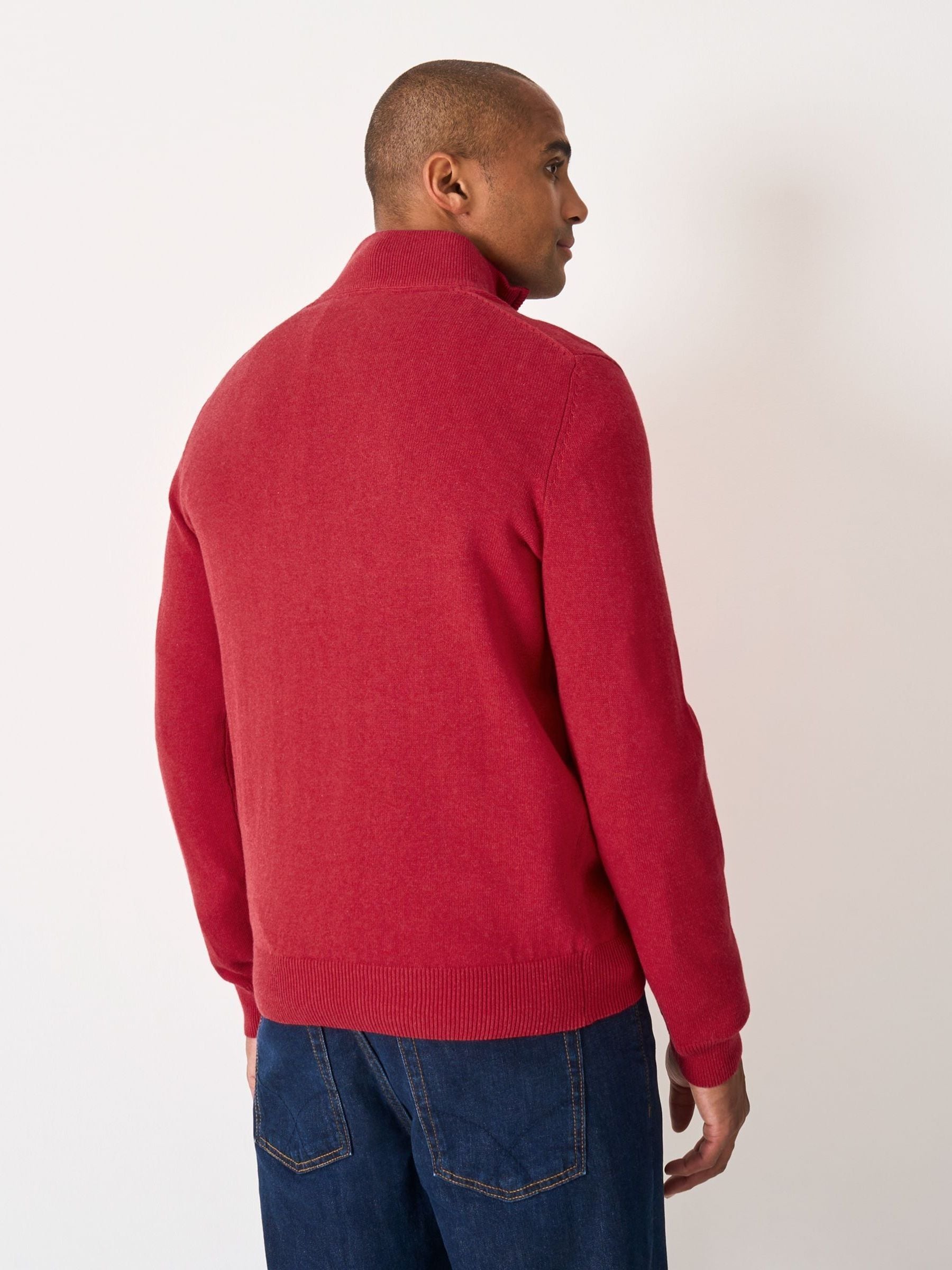 Buy Crew Clothing Red Classic Half Zip Jumper from Next Romania