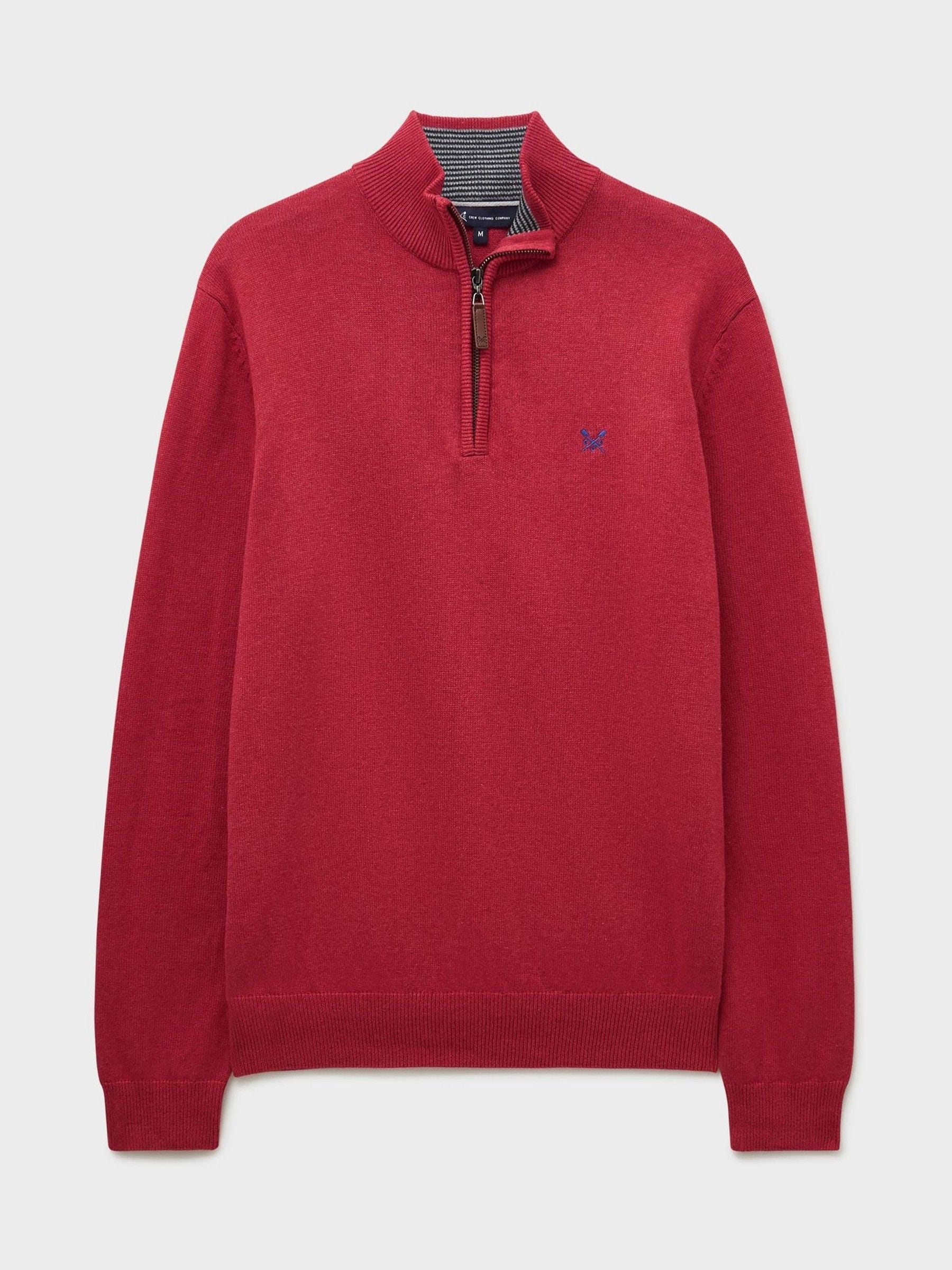 Buy Crew Clothing Red Classic Half Zip Jumper from Next Romania