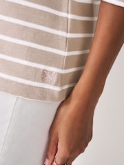 Crew Clothing Natural Ultimate Breton T-Shirt - Image 4 of 5