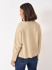 Crew Clothing Natural Harmony Saddle Funnel Neck Jumper - Image 2 of 5