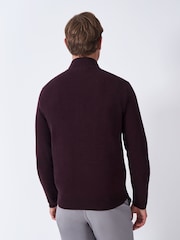 Crew Clothing Red Classic Half Zip Jumper - Image 2 of 5