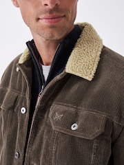 Crew Clothing Corduroy Faux Shearling Lined Jacket - Imagen 12 de 13