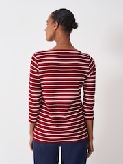 Crew Clothing Red Ultimate Breton T-Shirt - Image 2 of 5