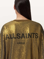 AllSaints Green Opal Logo Dress - Image 3 of 7
