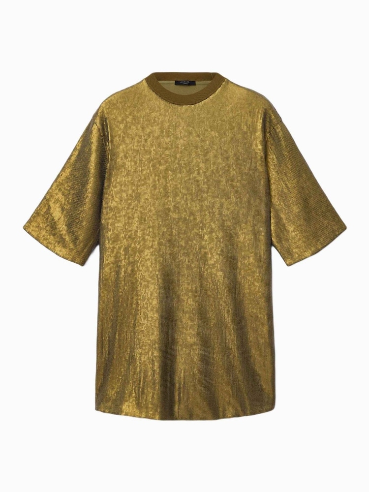 AllSaints Green Opal Logo Dress - Image 7 of 7