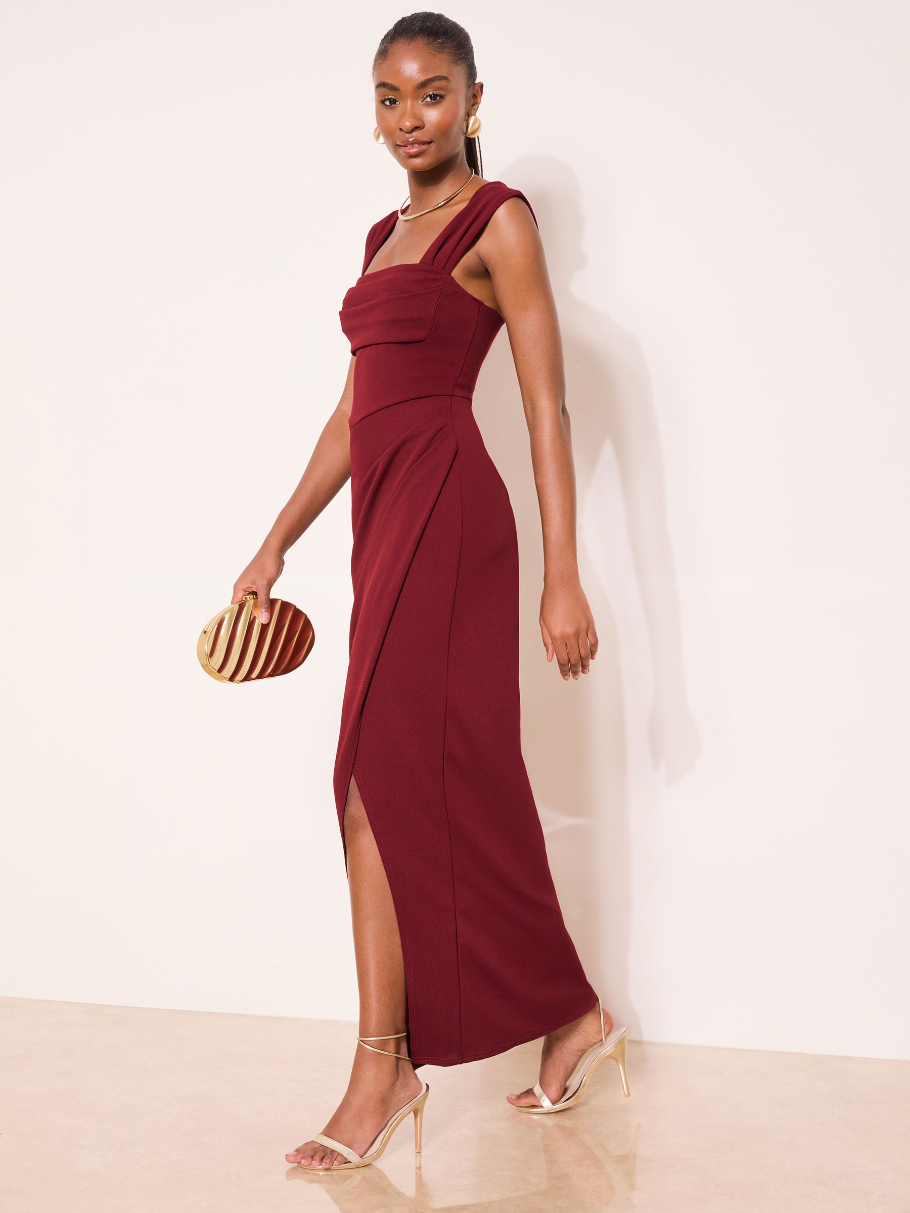 lace bottom maxi dress Strapless Contrast Lace-Hem Maxi Dress