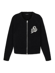 AllSaints Black Jaqueline As Bomber Jacket - Image 7 of 7