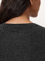AllSaints Grey Skylar LS T-Shirt - Image 6 of 8