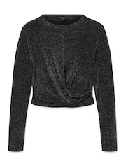 AllSaints Grey Skylar LS T-Shirt - Image 8 of 8