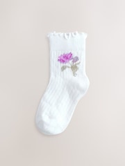 Laura Ashley Multi Baby Ruffle Frill Socks 5 Pack - Image 3 of 8