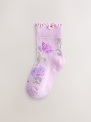 Laura Ashley Multi Baby Ruffle Frill Socks 5 Pack - Image 4 of 8