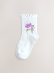 Laura Ashley Multi Baby Ruffle Frill Socks 5 Pack - Image 5 of 8
