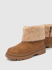 Schuh Cranberry Brown Suede Boots - Image 3 of 4