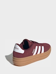 adidas Burgundy Red VL Court Bold Trainers - Image 4 of 8