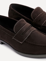 Linzi Dark Brown Aurelio Penny Loafers - Image 4 of 6