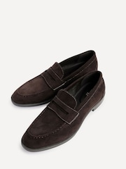 Linzi Dark Brown Aurelio Penny Loafers - Image 5 of 6