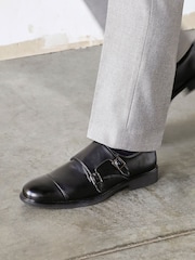 Linzi Black Marcello Monk Strap Shoes - Image 1 of 6
