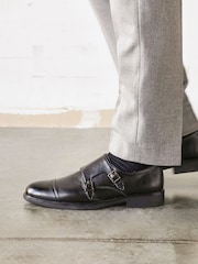 Linzi Black Marcello Monk Strap Shoes - Image 6 of 6