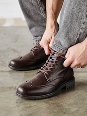 rjava - Linzi Leonardo Brogue Boots - Slika 1 iz 6
