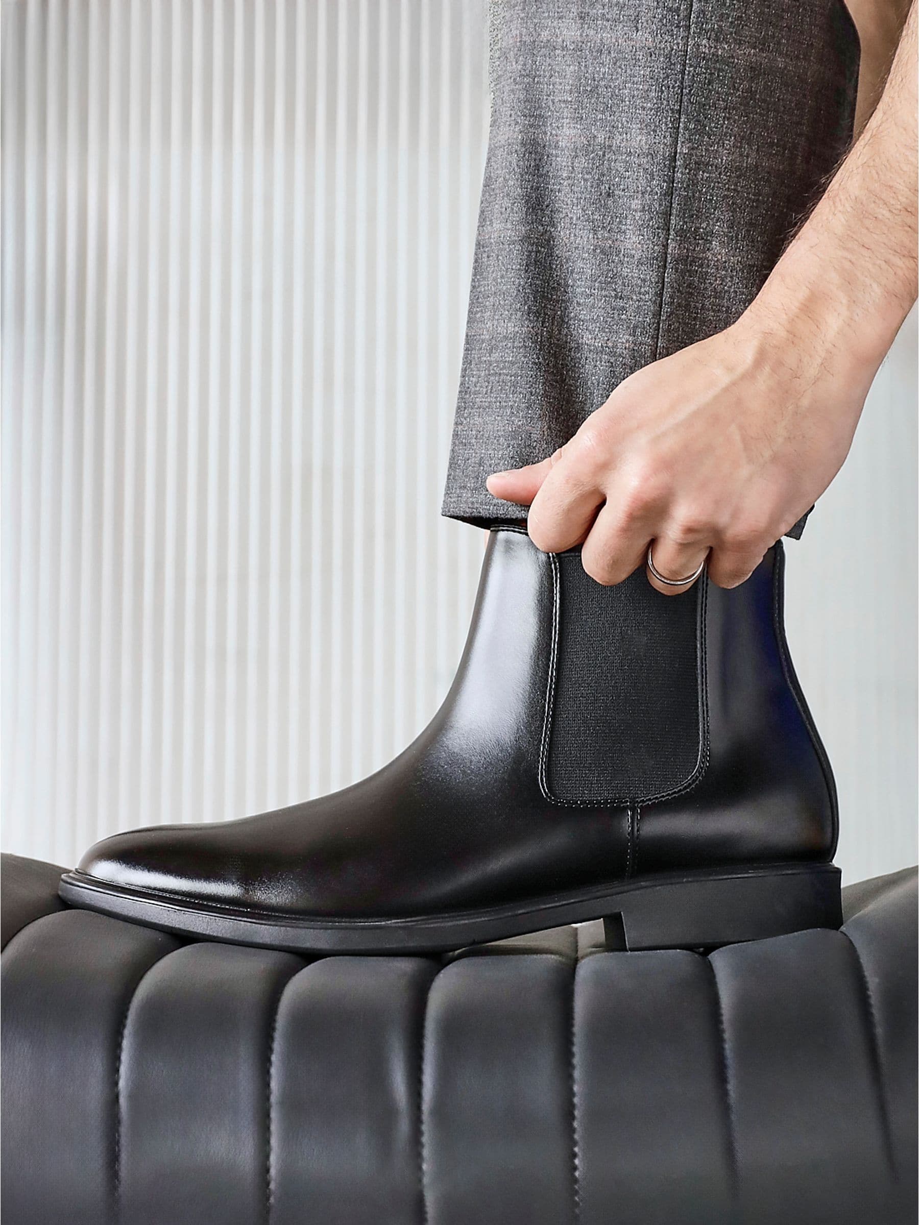 Buy Linzi Black Antonio Chelsea Boots from Next USA