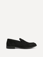 Linzi Black Suede Aurelio Penny Loafers - Image 2 of 6