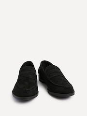 Linzi Black Suede Aurelio Penny Loafers - Image 3 of 6