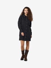 NOISY MAY Black Long Sleeve Denim Dress - Image 4 of 5