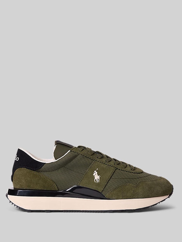 Polo Ralph Lauren Olive Green Train 89 Trainers - Image 1 of 5