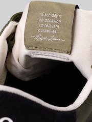 Polo Ralph Lauren Olive Green Train 89 Trainers - Image 5 of 5