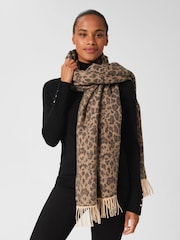Hobbs Natural Adriana Leopard Scarf - Image 3 of 3
