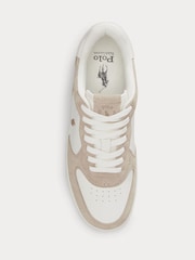 Polo Ralph Lauren Brown/Deckwash White Masters Crt Trainers - Image 3 of 5