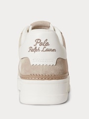 Polo Ralph Lauren Brown/Deckwash White Masters Crt Trainers - Image 4 of 5