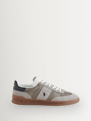 Polo Ralph Lauren Earth Grey/Hunter Navy Aera Gum Trainers - Image 1 of 1