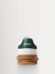 Polo Ralph Lauren Bianco/College Green Aera Gum Trainers - Image 3 of 4