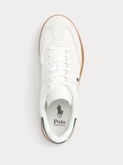 Polo Ralph Lauren Bianco/College Green Aera Gum Trainers - Image 4 of 4
