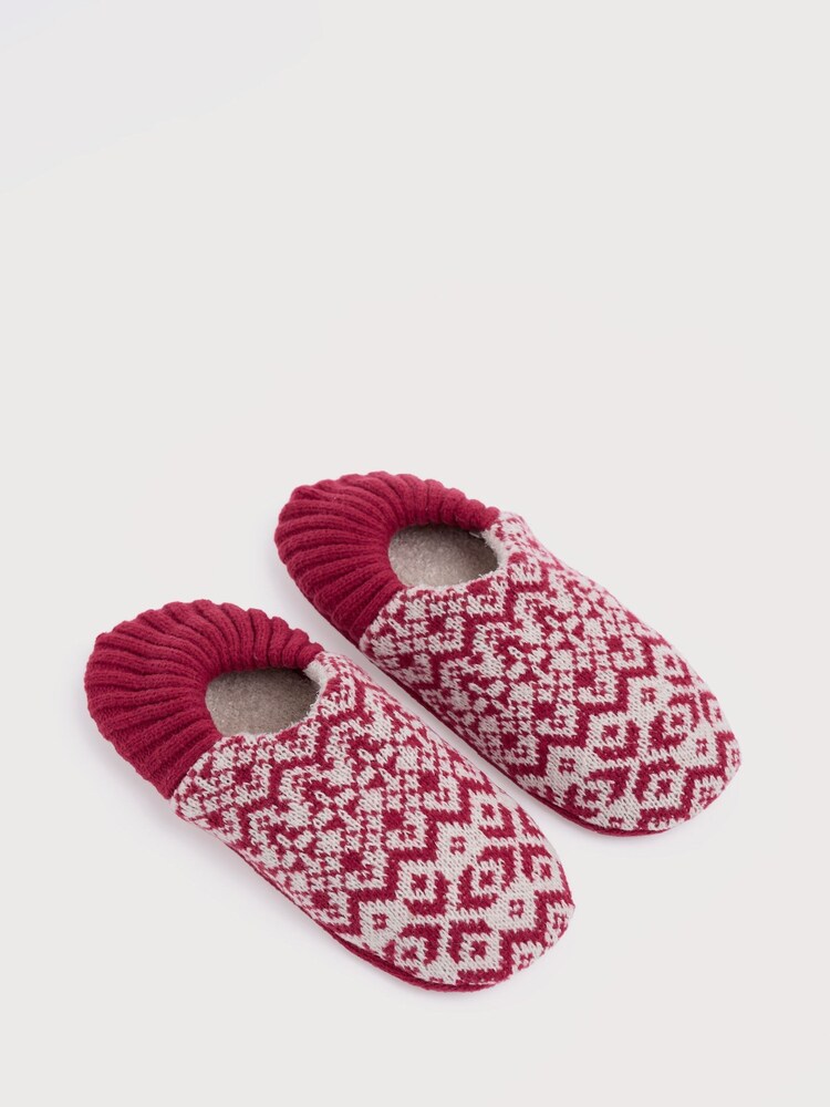 Seasalt Cornwall Red Women's Cabin Slippers - Image 1 of 2