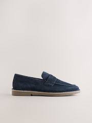 Blue Casual Suede Loafers - Image 2 of 5