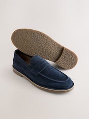 Blue Casual Suede Loafers - Image 5 of 5